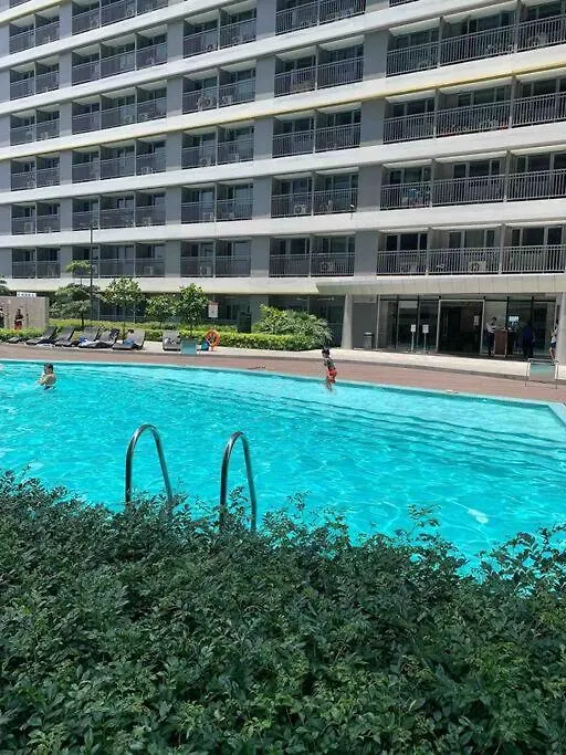 Beautiful 1Br Balcony W/65Uhdtv Wifi Netflix, Pool Apartment Manila 0*,  Philippines